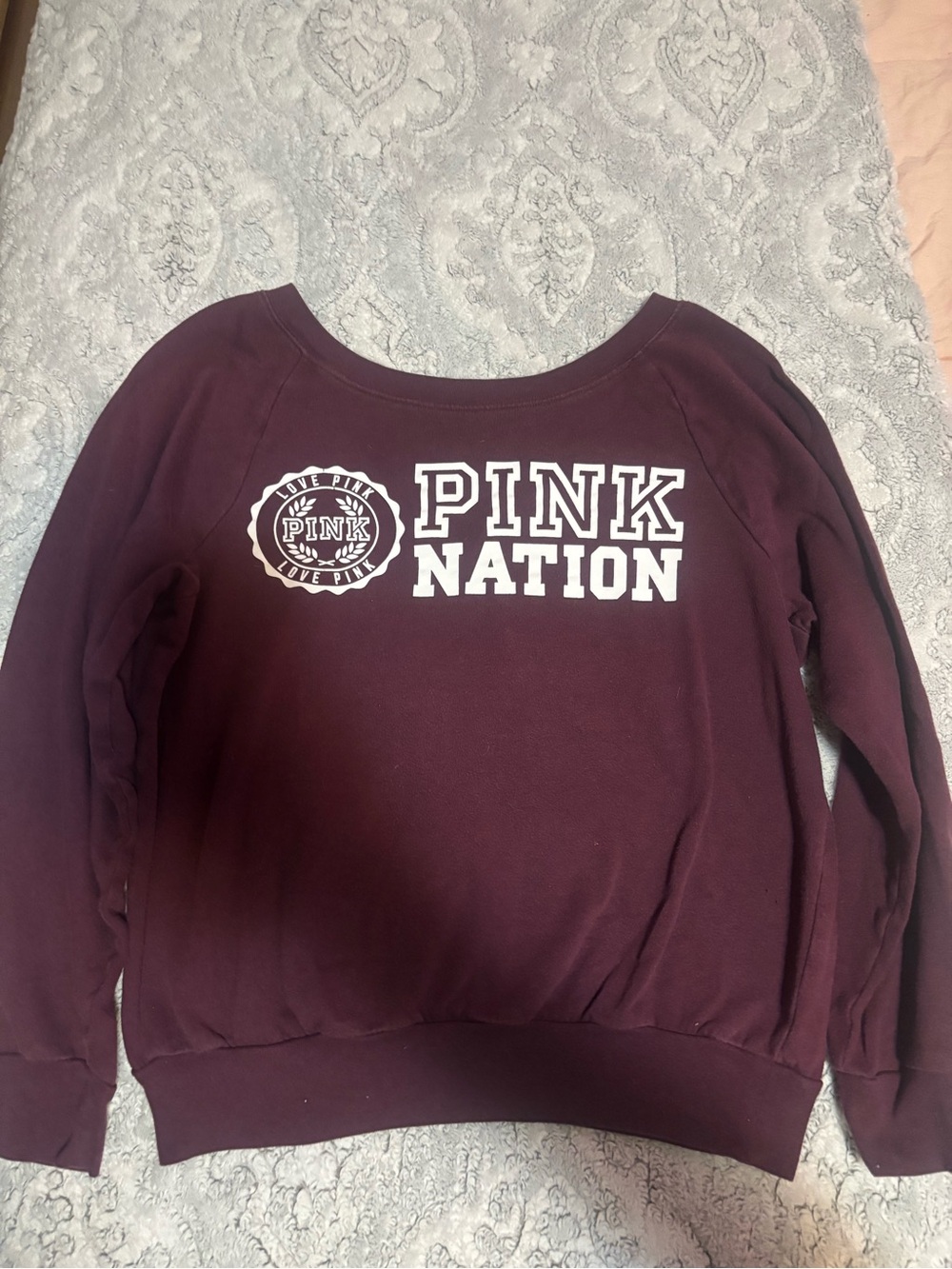 Victoria's Secret PINK NATION Sweatshirt - Plum